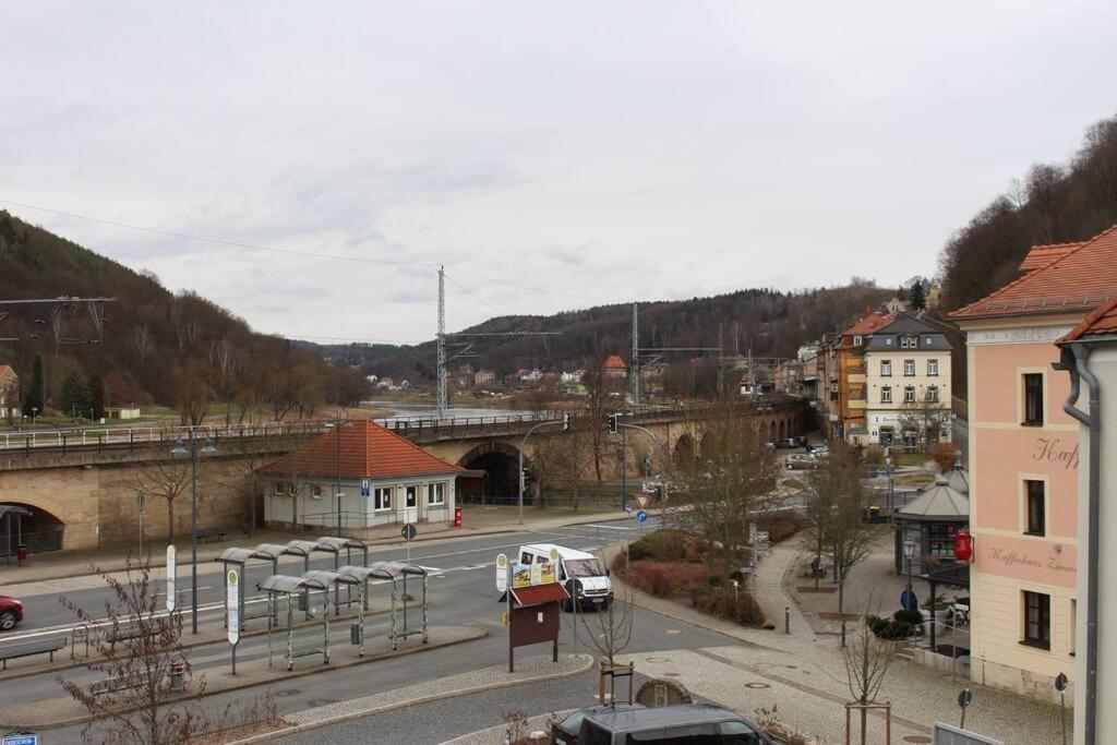 Elbtalblick Koenigstein Im Deutschen Haus Apartment Exterior foto